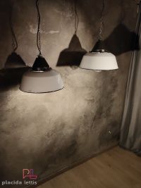 Lampada a sospensione vintage originale bianca, Ungheria anni '60 – miniatura 9