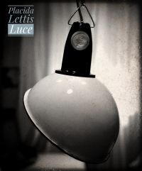 Original vintage pendant light with diagonal-cut shade, Russia 1970s – thumbnail 10