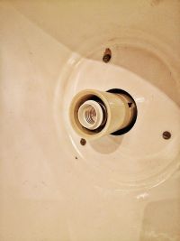 Original vintage XXL pendant light with narrow cone, Czech 1970s – thumbnail 15