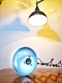 Lampada industriale con soffietto prodotta negli anni '60 - Colore Silver – miniatura 4