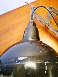 Lampada industriale con soffietto prodotta negli anni '60 - Colore Nero – miniatura 8