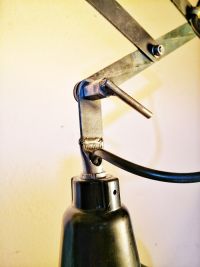 Lampada industriale con soffietto prodotta negli anni '60 - Colore Nero – miniatura 7