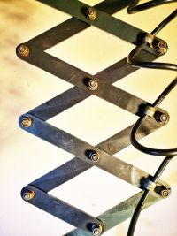 Lampada industriale con soffietto prodotta negli anni '60 - Colore Silver – miniatura 5