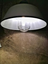 Original vintage WAS-FEM pendant light in white, Hungary 1960s – thumbnail 6