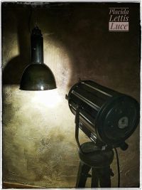 Original vintage black Bauhaus pendant light, cast iron top, 1960s – thumbnail 1