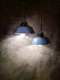 Original vintage WAS-FEM pendant light in blue-grey, Hungary 1960s – thumbnail 1