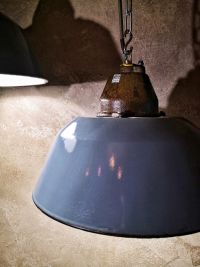 Original vintage WAS-FEM pendant light in blue-grey, Hungary 1960s – thumbnail 4