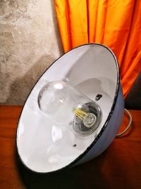 Original vintage WAS-FEM pendant light in blue-grey, Hungary 1960s – thumbnail 13