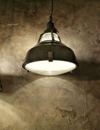 Lampada industriale anni '70 - Colore nero – miniatura 13