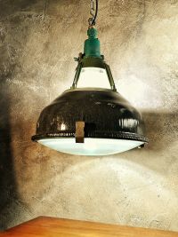 Lampada industriale anni '70 - Colore nero – miniatura 12