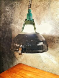 Lampada industriale anni '70 - Colore nero – miniatura 11