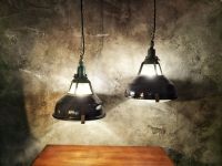 Lampada industriale anni '70 - Colore nero – miniatura 9