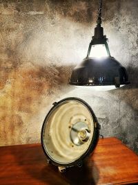 Lampada industriale anni '70 - Colore nero – miniatura 7