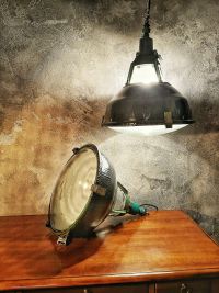 Lampada industriale anni '70 - Colore nero – miniatura 6