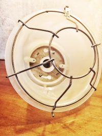 Small original vintage pendant light with translucent shade, Russia 1970s – thumbnail 13