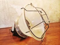 Small original vintage pendant light with translucent shade, Russia 1970s – thumbnail 12
