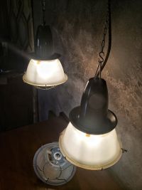 Small original vintage pendant light with translucent shade, Russia 1970s – thumbnail 10