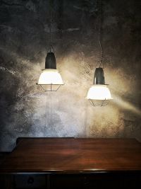 Small original vintage pendant light with translucent shade, Russia 1970s – thumbnail 14