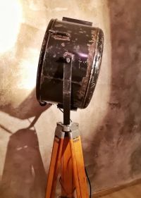 Lampada con treppiede vintage originale XXL con specchio, URSS anni '70 – miniatura 13