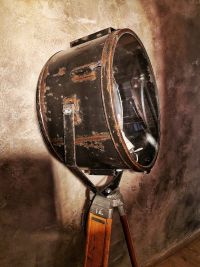Lampada con treppiede vintage originale XXL con specchio, URSS anni '70 – miniatura 16
