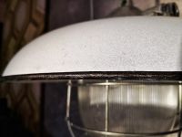 Original vintage lantern pendant light with ribbed glass, Poland – thumbnail 11