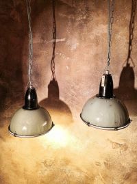 Original vintage pendant light in light green with curved glass, 1970s – thumbnail 8