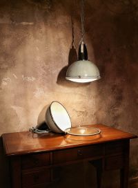 Original vintage pendant light in light green with curved glass, 1970s – thumbnail 12