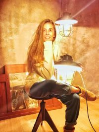 Original vintage lantern pendant light in black, Czechoslovakia 1960s – thumbnail 1