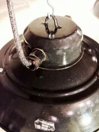 Original vintage lantern pendant light in black, Czechoslovakia 1960s – thumbnail 7