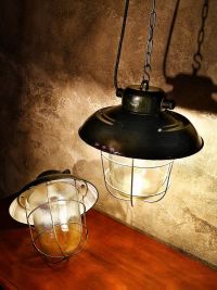 Original vintage lantern pendant light in black, Czechoslovakia 1960s – thumbnail 13