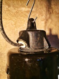 Original vintage Bauhaus lantern pendant light with opal glass, 1950s – thumbnail 20