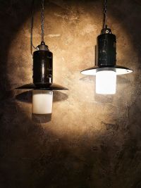 Original vintage Bauhaus lantern pendant light with opal glass, 1950s – thumbnail 12