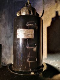 Original vintage Bauhaus lantern pendant light with opal glass, 1950s – thumbnail 23