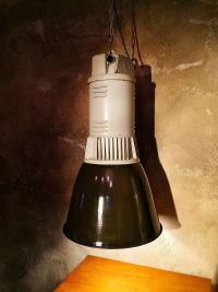Original vintage XXL pendant light with narrow cone, Czech 1970s – thumbnail 4