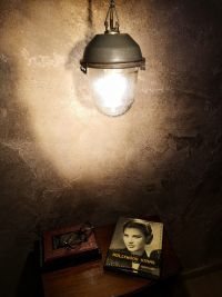 Small original vintage pendant light with ribbed glass, Russia 1970s-80s – thumbnail 6