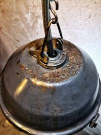 Small original vintage pendant light with ribbed glass, Russia 1970s-80s – thumbnail 15