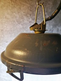 Small original vintage pendant light with ribbed glass, Russia 1970s-80s – thumbnail 13