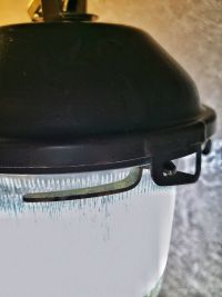 Small original vintage pendant light with ribbed glass, Russia 1970s-80s – thumbnail 14