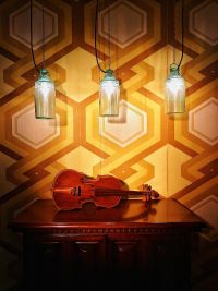 Piccole lampade industriali completamente in vetro – miniatura 1