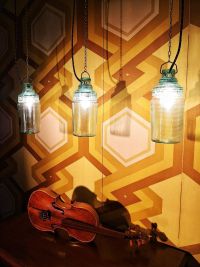 Piccole lampade industriali completamente in vetro – miniatura 13