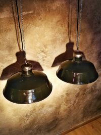 Original vintage pendant light in glossy black, Poland 1950s – thumbnail 16