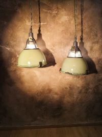 Large original vintage pendant light with glass top, Russia 1970s – thumbnail 14