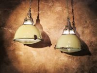 Large original vintage pendant light with glass top, Russia 1970s – thumbnail 12