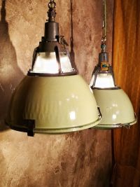 Large original vintage pendant light with glass top, Russia 1970s – thumbnail 8