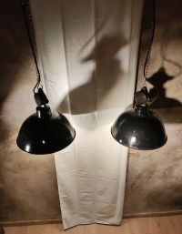 Lampada a sospensione vintage originale nera, Germania Est anni '70 – miniatura 24