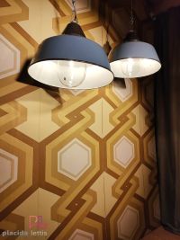 Lampada a sospensione vintage originale grigio-azzurra, Ungheria anni '60 – miniatura 4
