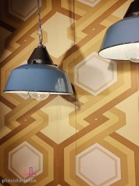 Lampada a sospensione vintage originale grigio-azzurra, Ungheria anni '60 – miniatura 8