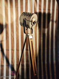 Faro da teatro vintage originale con fori di aerazione, anni '60 – miniatura 11