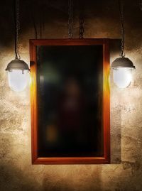 Small original vintage pendant light with ribbed glass, Russia 1970s-80s – thumbnail 4