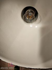 Lampada a sospensione vintage a mezza sfera verde, Polonia anni '60 – miniatura 4